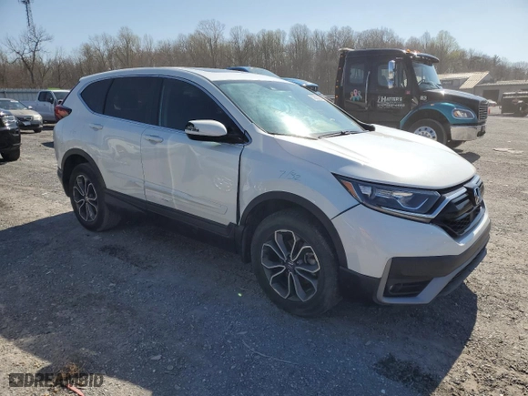 2022 Honda CR-V EX with VIN 2HKRW2H54NH609233, listed as a Copart auction lot 50623035 with 62,527 mi miles and Salvage Title. Bid and sale history available at carsss.com. Image 4.