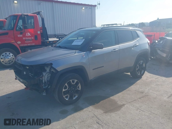 2017 Jeep Compass Trailhawk with VIN 3C4NJDDB3HT624492, listed as a IAAI auction lot 42618883 with 105,140 mi miles and . Bid and sale history available at DreamBid. Image 20.