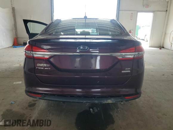 2017 Ford Fusion SE with VIN 3FA6P0HD8HR166832, listed as a Copart auction lot 56408535 with 89,503 mi miles and Salvage title. Bid and sale history available at DreamBid. Image 6.
