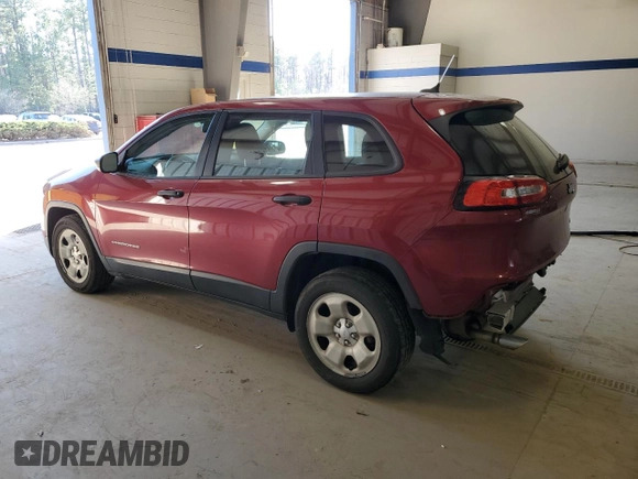2016 Jeep Cherokee Sport with VIN 1C4PJLAB0GW216953, listed as a Copart auction lot 49031635 with 110,840 mi miles and Clean Title. Bid and sale history available at carsss.com. Image 2.