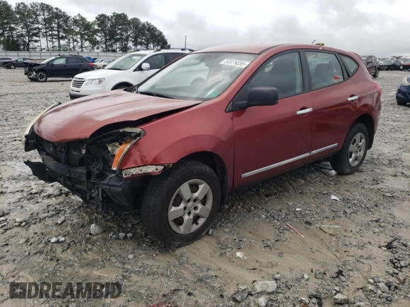 2013 Nissan Rogue S with VIN JN8AS5MT6DW008157, listed as a Copart auction lot 52079355 with 199,578 mi miles and Salvage Title. Bid and sale history available at carsss.com. Image 1.
