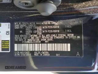 2020 Lexus RX 350 with VIN 2T2HZMDA5LC228598, listed as a Copart auction lot 62967175 with 22,333 mi miles and Salvage title. Bid and sale history available at DreamBid. Image 13.