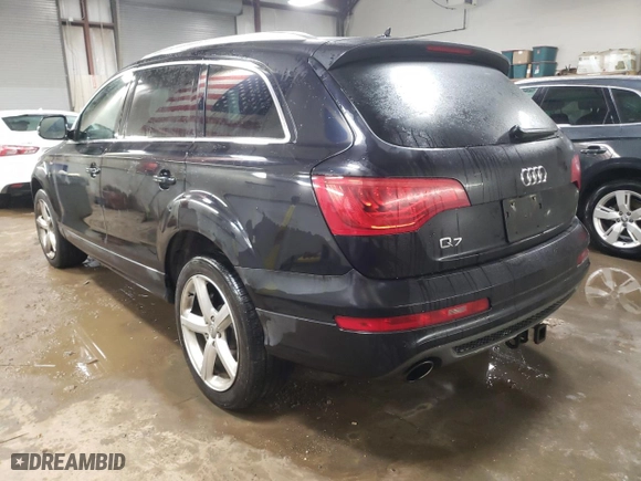 2012 Audi Q7 3.0T S line with VIN WA1DGAFE1CD009562, listed as a Copart auction lot 45904125 with 124,378 mi miles and Salvage Title. Bid and sale history available at carsss.com. Image 2.