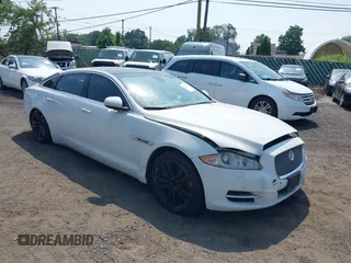 2012 Jaguar XJ Supercharged with VIN SAJWA2GE0CMV30312, listed as a IAAI auction lot 42722598 with 133,685 mi miles and . Bid and sale history available at DreamBid. Image 1.