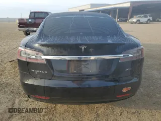 2017 Tesla Model S 100D with VIN 5YJSA1E27HF185487, listed as a Copart auction lot 47979455 with 184,987 mi miles and Salvage Title. Bid and sale history available at DreamBid. Image 6.