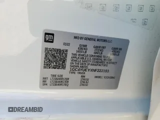 2022 Chevrolet Silverado 3500HD LTZ z VIN 1GC4YUEYXNF222193, wystawiony jako Copart lot #49034305 z przebiegiem 84 548 mil mil oraz Szkoda całkowita • Salvage title. Historia ofert i sprzedaży dostępna na DreamBid. Obrazek 12.