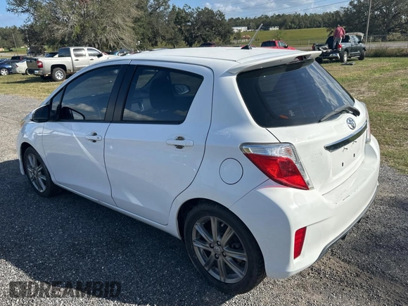 2012 Toyota Yaris L with VIN JTDKTUD36CD523080, listed as a Copart auction lot 80987914 with 134,041 mi miles and Clean Title. Bid and sale history available at carsss.com. Image 3.