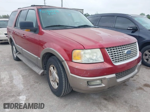 2004 Ford Expedition Eddie Bauer with VIN 1FMFU17L74LA46624, listed as a IAAI auction lot 41928841 with 240,572 mi miles. Bid and sale history available at carsss.com. Image 1.