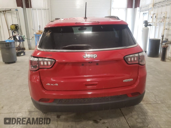 2018 Jeep Compass Latitude with VIN 3C4NJDBBXJT282516, listed as a Copart auction lot 52173835 with 101,761 mi miles and Salvage Title. Bid and sale history available at DreamBid. Image 6.