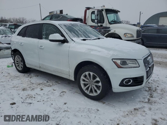 2015 Audi Q5 Premium Plus with VIN WA1LFAFP4FA014132, listed as a Copart auction lot 89253895 with 127,449 mi miles and Salvage Title. Bid and sale history available at carsss.com. Image 4.