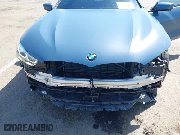 2019 BMW 8 Series M850i xDrive with VIN WBABC4C54KBU96620, listed as a IAAI auction lot 42035001 with 38,512 mi miles and . Bid and sale history available at DreamBid. Image 6.