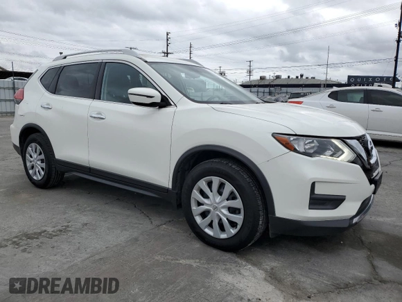 2017 Nissan Rogue S with VIN JN8AT2MT3HW143226, listed as a Copart auction lot 53018755 with 90,434 mi miles and Salvage Title. Bid and sale history available at carsss.com. Image 4.