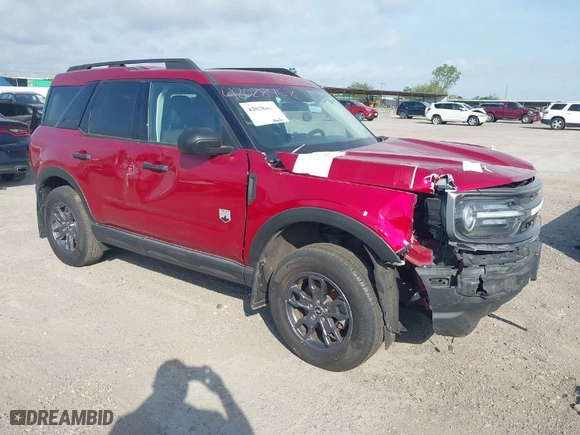 2021 Ford Bronco Sport Big Bend with VIN 3FMCR9B61MRA57270, listed as a IAAI auction lot 42028468 with 1 mi miles. Bid and sale history available at carsss.com. Image 1.
