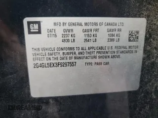 2015 Buick Regal with VIN 2G4GL5EX3F9297557, listed as a Copart auction lot 78840304 with 65,001 mi miles and Salvage title. Bid and sale history available at DreamBid. Image 14.