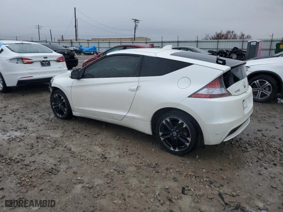 2015 Honda CR-Z EX with VIN JHMZF1D65FS001201, listed as a Copart auction lot 44050215 with 59,604 mi miles and Salvage Title. Bid and sale history available at carsss.com. Image 2.