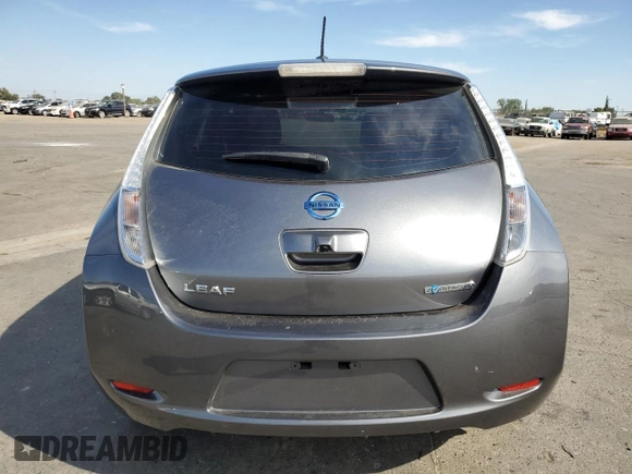 2015 Nissan LEAF SV with VIN 1N4AZ0CPXFC305330, listed as a Copart auction lot 57963873 with 42,073 mi miles. Bid and sale history available at carsss.com. Image 6.
