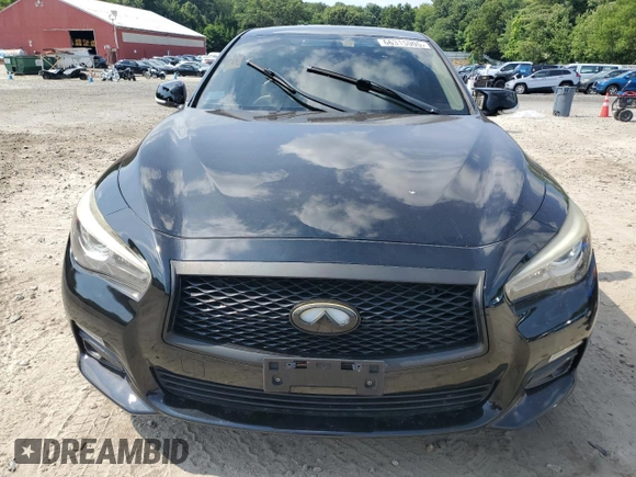 2015 Infiniti Q50 with VIN JN1BV7AP3FM342447, listed as a Copart auction lot 66315005 with 104,427 mi miles and Clean title. Bid and sale history available at DreamBid. Image 5.
