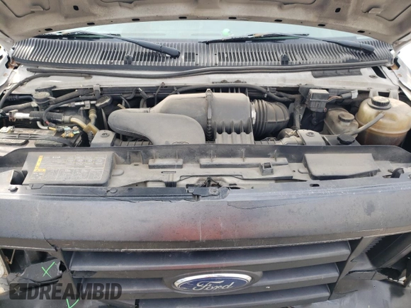 2008 Ford Econoline Passenger XL with VIN 1FBSS31L28DA69858, listed as a Copart auction lot 47398255 with 213,332 mi miles and Salvage Title. Bid and sale history available at DreamBid. Image 12.