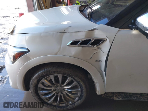 2016 Infiniti QX80 with VIN JN8AZ2NE8G9122383, listed as a IAAI auction lot 41629099 with 170,692 mi miles. Bid and sale history available at carsss.com. Image 6.