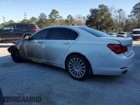 2012 BMW 7 Series 750i xDrive with VIN WBAKC6C54CDX99334, listed as a Copart auction lot 45408845 with Not provided miles and Salvage title. Bid and sale history available at DreamBid. Image 2.