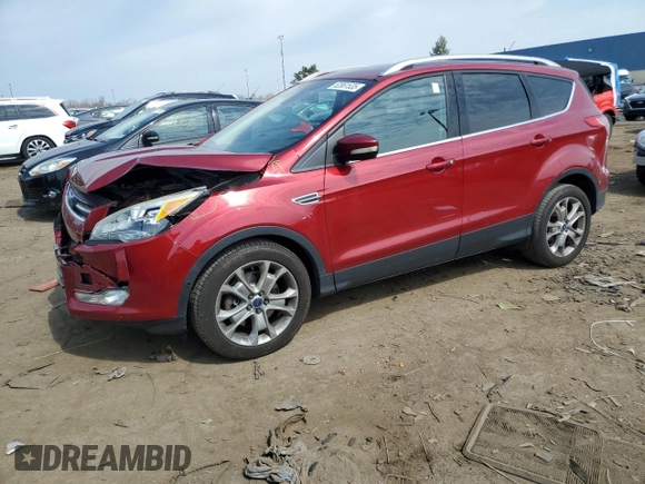 2015 Ford Escape Titanium with VIN 1FMCU9J93FUC90332, listed as a Copart auction lot 52861535 with 129,894 mi miles and Clean Title. Bid and sale history available at DreamBid. Image 1.