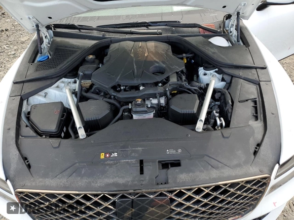 2022 Genesis G80 Sport with VIN KMTGB4SD1NU127325, listed as a Copart auction lot 70395384 with 28,844 mi miles and Salvage Title. Bid and sale history available at DreamBid. Image 11.