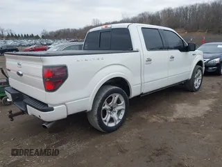 2011 Ford F-150 Lariat with VIN 1FTFW1E60BFA47055, listed as a IAAI auction lot 41693226 with 170,594 mi miles. Bid and sale history available at carsss.com. Image 4.
