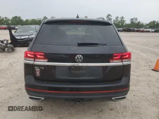 2021 Volkswagen Atlas SEL with VIN 1V2ER2CAXMC558114, listed as a Copart auction lot 55573455 with 49,296 mi miles and Salvage title. Bid and sale history available at DreamBid. Image 6.