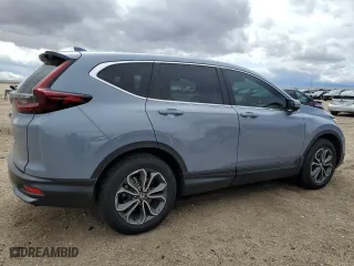 2021 Honda CR-V EX-L with VIN 2HKRW1H80MH402423, listed as a Copart auction lot 48068055 with 38,928 mi miles and Salvage Title. Bid and sale history available at carsss.com. Image 3.