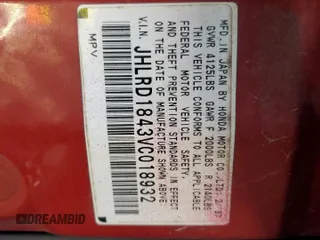 1997 Honda CR-V with VIN JHLRD1843VC018932, listed as a Copart auction lot 77965544 with 204,861 mi miles and Salvage Title. Bid and sale history available at carsss.com. Image 14.