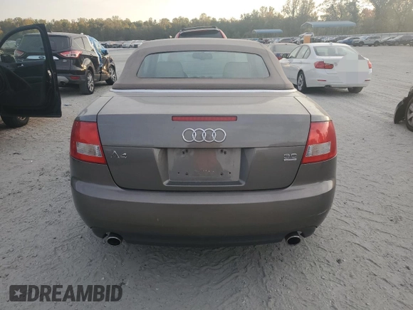 2005 Audi A4 3.0L with VIN WAUDT48H25K023878, listed as a Copart auction lot 75450864 with 39,926 mi miles and Salvage Title. Bid and sale history available at carsss.com. Image 6.