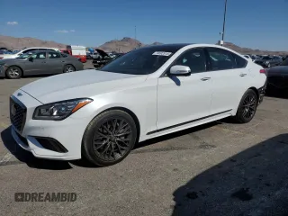 2019 Genesis G80 3.8L with VIN KMHGN4JE6KU292326, listed as a Copart auction lot 74592514 with 34,645 mi miles and Salvage Title. Bid and sale history available at carsss.com. Image 1.