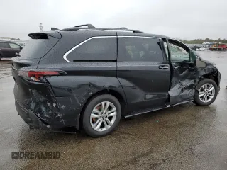 2023 Toyota Sienna XSE 25th Anniversary with VIN 5TDCSKFC6PS105296, listed as a Copart auction lot 41728475 with 1,142 mi miles and Non repairable. Bid and sale history available at DreamBid. Image 3.