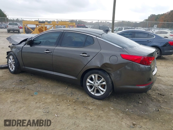 2013 Kia Optima EX with VIN 5XXGN4A78DG171179, listed as a IAAI auction lot 40747508 with Not Provided miles and . Bid and sale history available at carsss.com. Image 3.