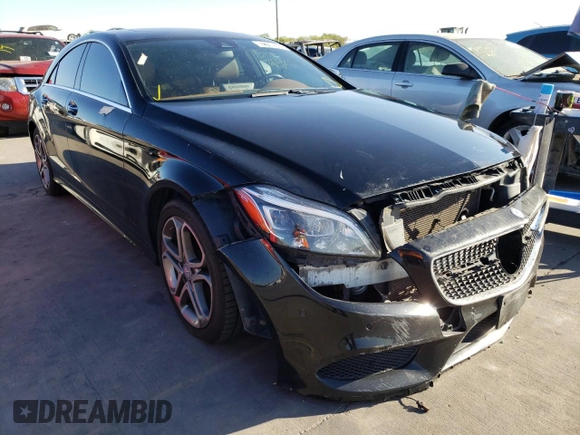 2015 Mercedes-Benz CLS-Class CLS 400 with VIN WDDLJ6FB5FA136400, listed as a Copart auction lot 62780582 with 124,661 mi miles. Bid and sale history available at carsss.com. Image 1.