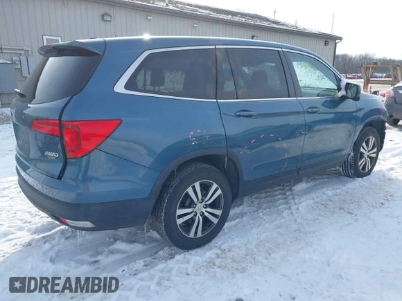 2017 Honda Pilot EX-L with VIN 5FNYF6H55HB005809, listed as a IAAI auction lot 41588106 with 110,197 mi miles and . Bid and sale history available at DreamBid. Image 4.