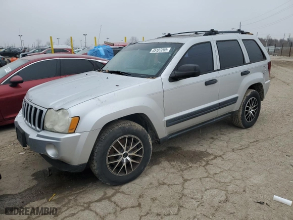 2005 Jeep Grand Cherokee Laredo with VIN 1J4HR48N65C626992, listed as a Copart auction lot 45107265 with 223,529 mi miles and Clean Title. Bid and sale history available at carsss.com. Image 1.