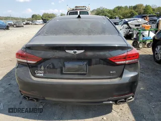 2017 Genesis G80 5.0L Ultimate with VIN KMHGN4JFXHU199715, listed as a Copart auction lot 72476994 with 133,454 mi miles and Clean Title. Bid and sale history available at carsss.com. Image 6.