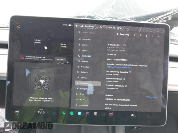 2021 Tesla Model 3 Long Range z VIN 5YJ3E1EB0MF855531, wystawiony jako IAAI lot #42079034 z przebiegiem 35 899 mil mil oraz . Historia ofert i sprzedaży dostępna na DreamBid. Obrazek 19.