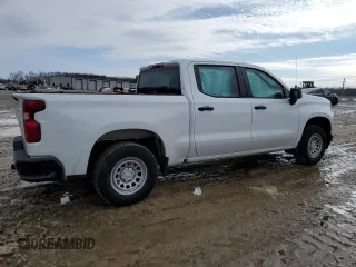2021 Chevrolet Silverado 1500 Work Truck with VIN 1GCUYAEF6MZ240376, listed as a Copart auction lot 87889315 with 83,680 mi miles and Salvage Title. Bid and sale history available at DreamBid. Image 3.