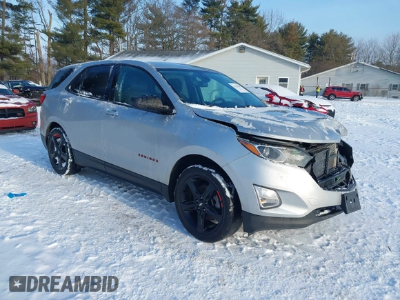 2020 Chevrolet Equinox LT with VIN 2GNAXLEX0L6119774, listed as a IAAI auction lot 41356182 with 75,740 mi miles. Bid and sale history available at carsss.com. Image 1.