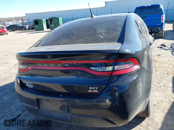 2014 Dodge Dart SXT with VIN 1C3CDFBB0ED676990, listed as a IAAI auction lot 41483182 with 117,618 mi miles. Bid and sale history available at carsss.com. Image 16.