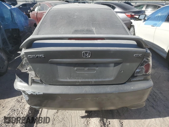 2005 Honda Civic EX with VIN 1HGEM219X5L077307, listed as a Copart auction lot 86781044 with 129,310 mi miles and Non Repairable. Bid and sale history available at carsss.com. Image 6.