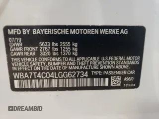 2020 BMW 7 Series 740i xDrive z VIN WBA7T4C04LGG62734, wystawiony jako Copart lot #54722014 z przebiegiem 77 203 mil mil oraz Szkoda całkowita • Salvage title. Historia ofert i sprzedaży dostępna na DreamBid. Obrazek 12.