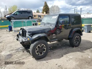 2004 Jeep Wrangler Sahara with VIN 1J4FA59S94P718341, listed as a Copart auction lot 55093935 with 150,514 mi miles and Salvage title. Bid and sale history available at DreamBid. Image 1.