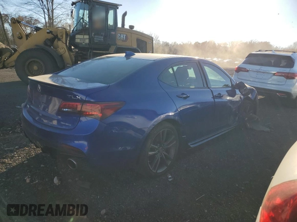 2018 Acura TLX w/A-SPEC Pkg with VIN 19UUB3F61JA003396, listed as a Copart auction lot 77971904 with 63,348 mi miles and Salvage Title. Bid and sale history available at carsss.com. Image 3.