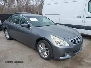 2011 Infiniti G37 x with VIN JN1CV6AR1BM407001, listed as a IAAI auction lot 41823961 with 106,664 mi miles. Bid and sale history available at carsss.com. Image 1.