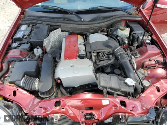 2001 Mercedes-Benz SLK 230 Kompressor with VIN WDBKK49F01F223928, listed as a Copart auction lot 58350145 with 102,651 mi miles and Salvage title. Bid and sale history available at DreamBid. Image 11.