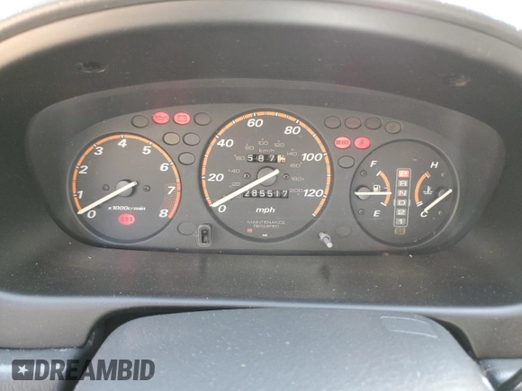1999 Honda CR-V LX with VIN JHLRD2847XC021888, listed as a Copart auction lot 76556164 with 285,517 mi miles and Salvage Title. Bid and sale history available at carsss.com. Image 9.