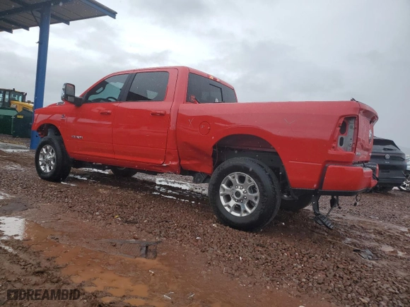 2024 Ram 2500 Laramie with VIN 3C6UR5FL8RG247188, listed as a Copart auction lot 48187185 with 7,067 mi miles and Salvage Title. Bid and sale history available at carsss.com. Image 2.